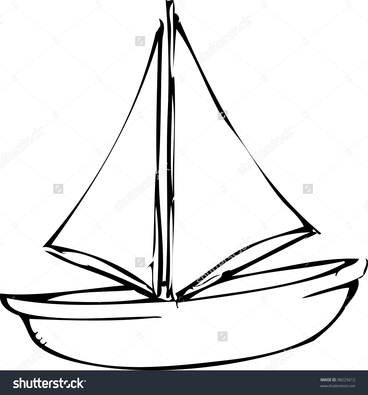 1492x1600 Simple Boat Drawing Clip Art Transportation Black And White