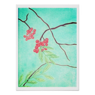 307x307 rowan tree posters photo prints zazzle