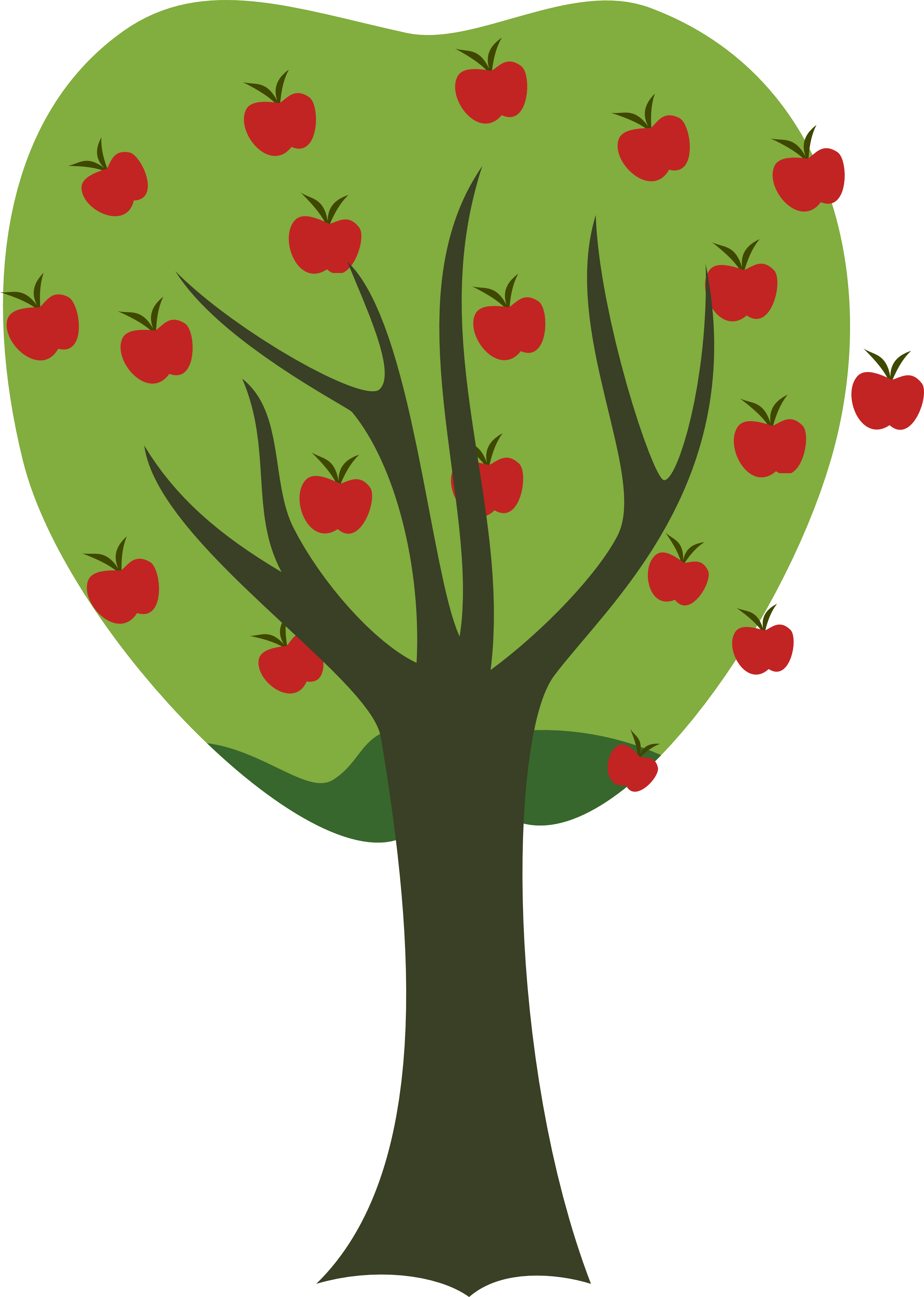 3249x4561 Apple Tree Clipart