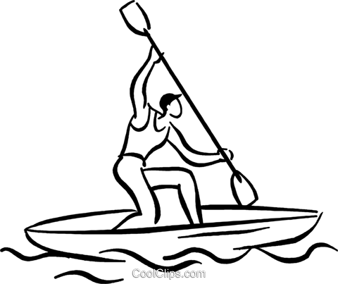 480x403 Rowing Royalty Free Vector Clip Art Illustration