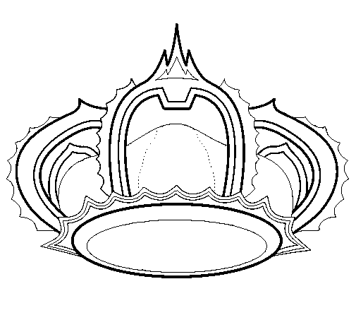505x470 Royal Crown Coloring Page