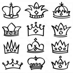 300x300 Vector Sketch Illustration Royal Crown Soidergi