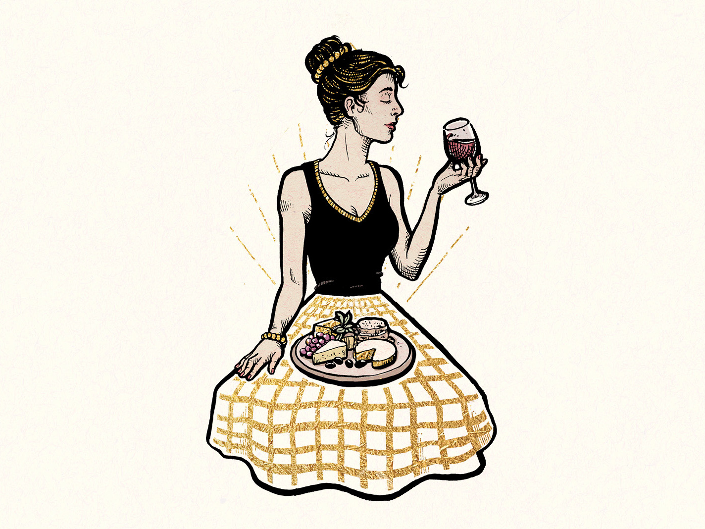 1424x1068 Royal Card Illustration