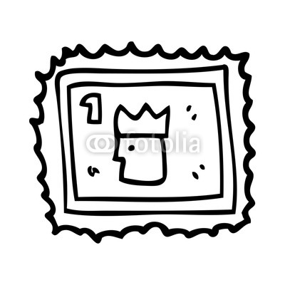 400x400 Line Drawing Cartoon Stamp With Royal Face Buy Photos Ap