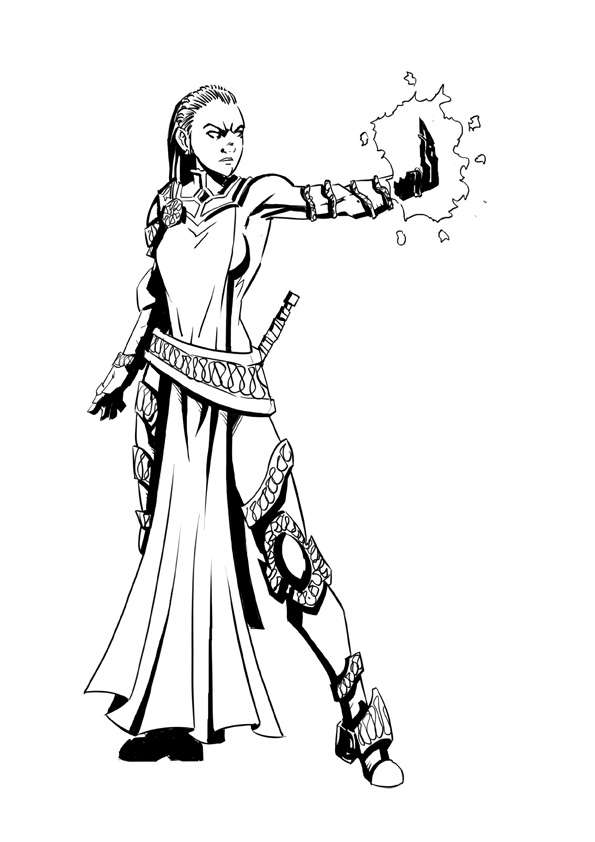 595x842 Rpg Fantasy Character, Female, Human Cleric