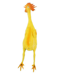 240x300 Classic Joke Fake Rubber Toy Zoo Animal Clown Chicken Costume