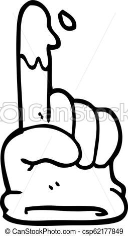 255x470 Line Drawing Cartoon Rubber Glove