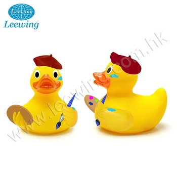 350x350 High Quality Plastic Pvc Drawing Painter Yellow Rubber Duck