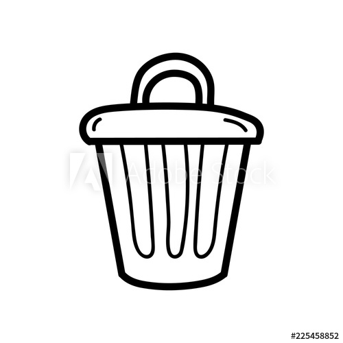 500x500 handdrawn doodle rubbish icon hand drawn black sketch sign