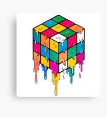 210x230 Rubiks Cube Drawing Canvas Prints Redbubble