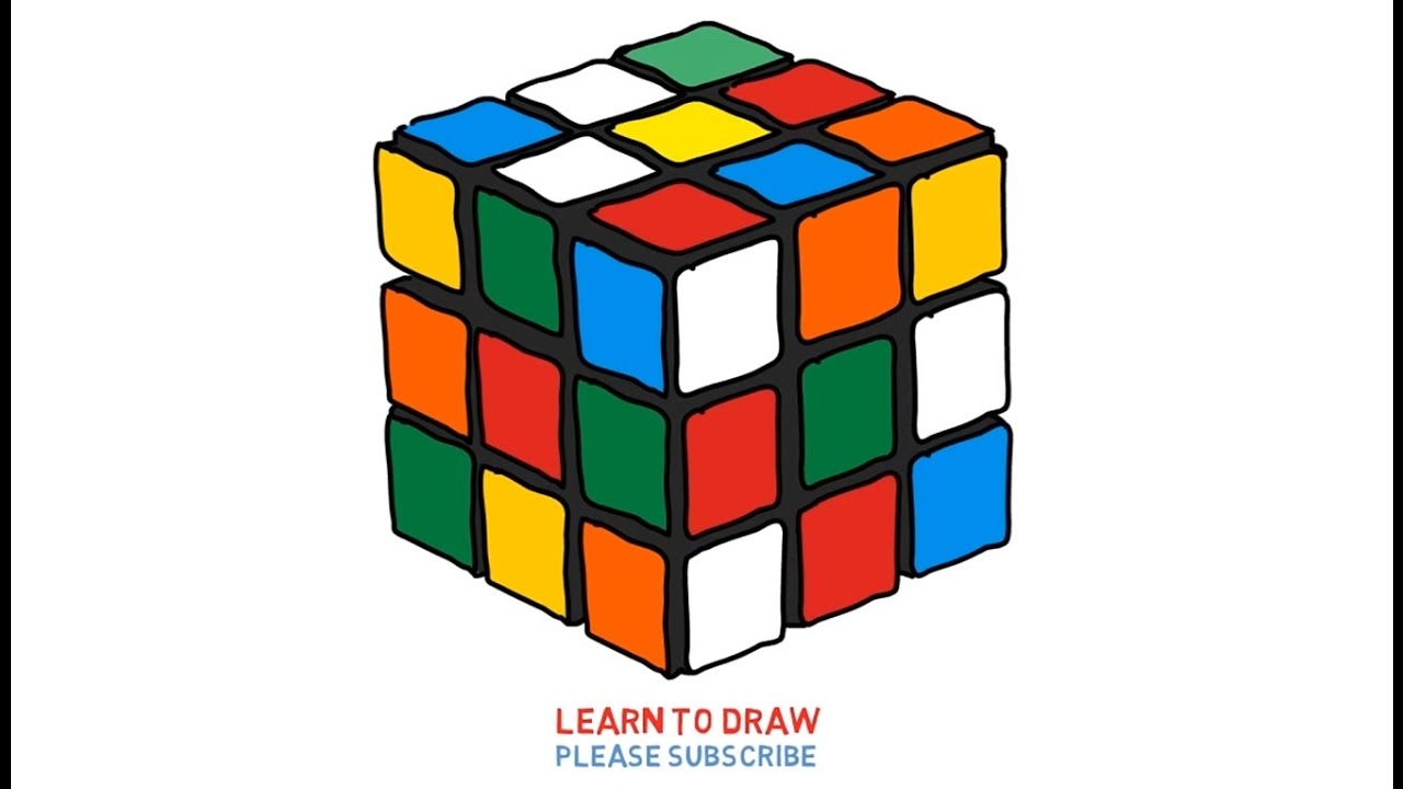 1280x720 easy step for kids how to draw a rubik's cube