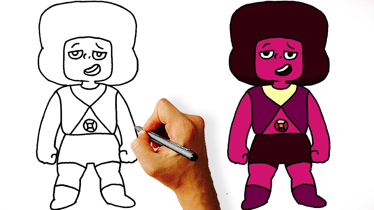 1280x720 Pk How To Draw Ruby Navy From Steven Universe Step
