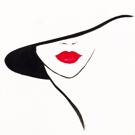 570x571 Ruby Print Of Original Fashion Illustration Drawings