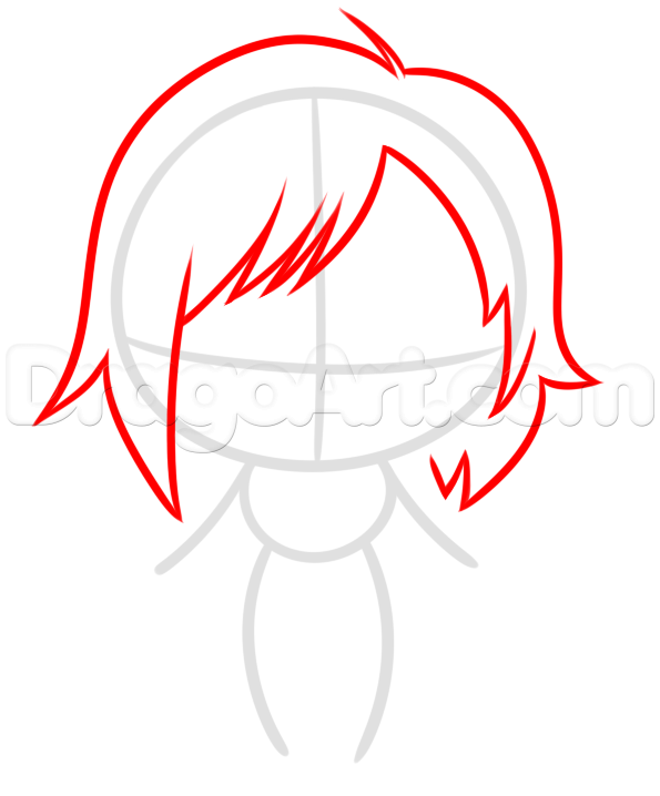 595x718 Draw Chibi Ruby Rose From Rwby, Step