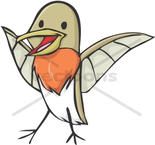 320x299 Ruby Throated Hummingbird In Hand Drawn Style