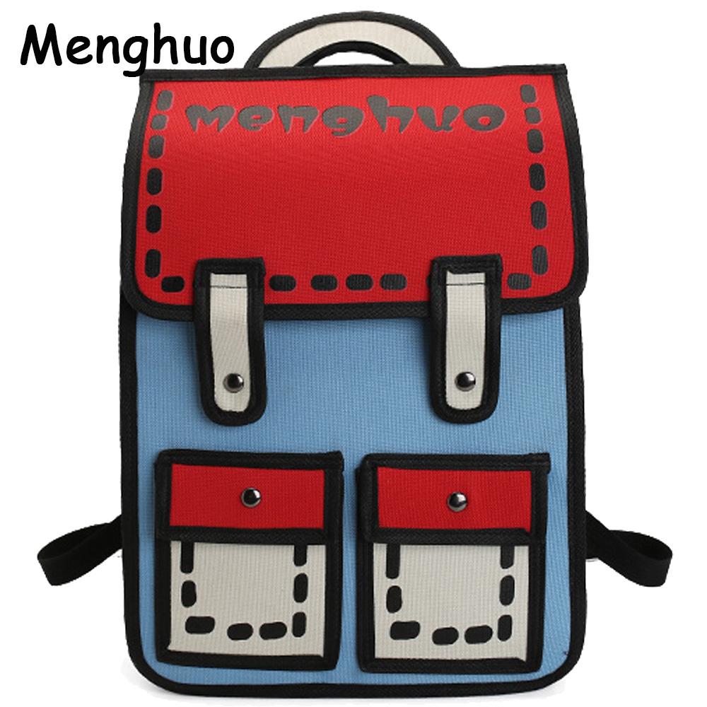 1000x1000 Menghuo New Jump Style Drawing Cartoon Paper Bag Comic
