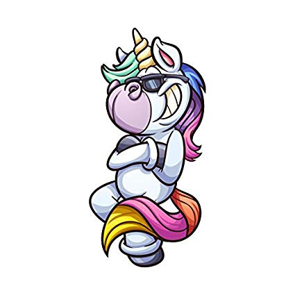 425x425 Set Pieces Unicorn Dab Dabbing Cute Hard Hat Sticker Decal