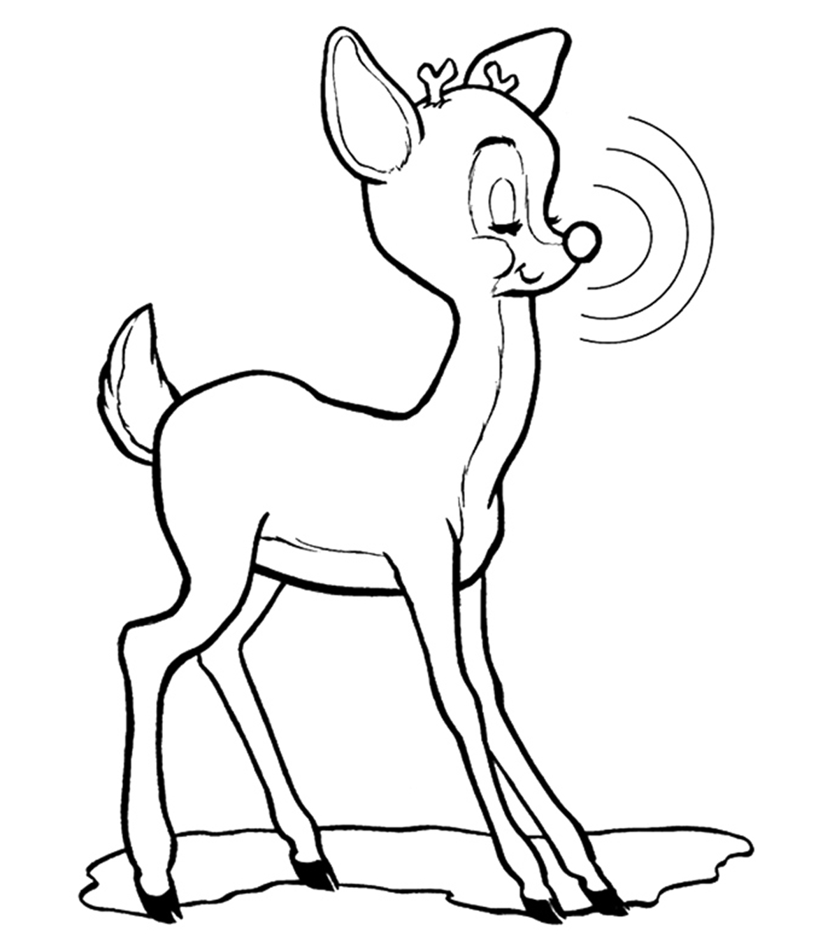 Rudolph Cartoon Drawing