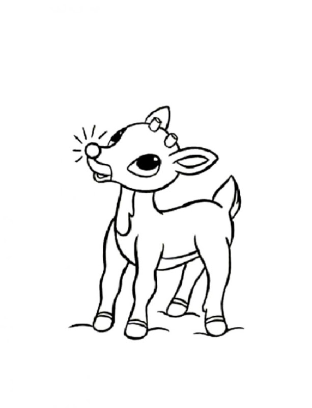 613x800 Rudolph The Red Nosed Reindeer Coloring Pages Find Wallpapers