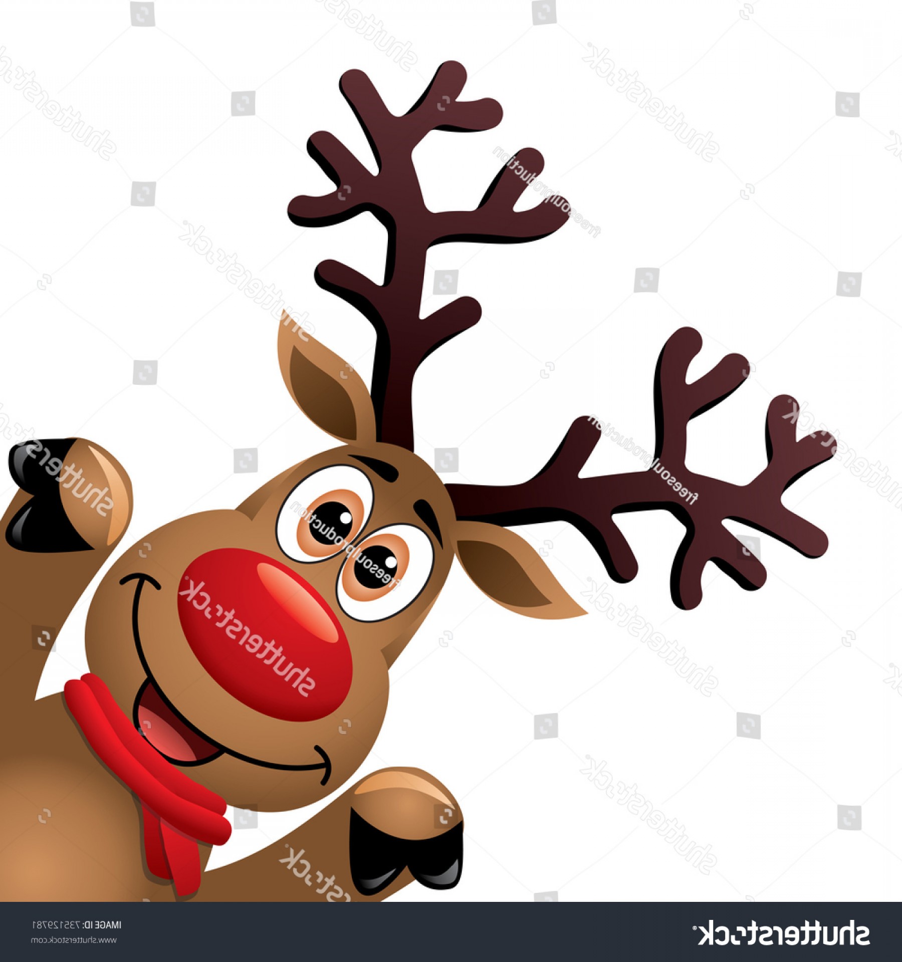 1800x1920 Vector Xmas Drawing Funny Red Nosed Lazttweet