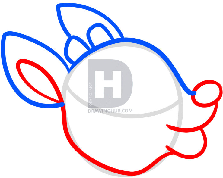 739x591 How To Draw Rudolph Easy, Step