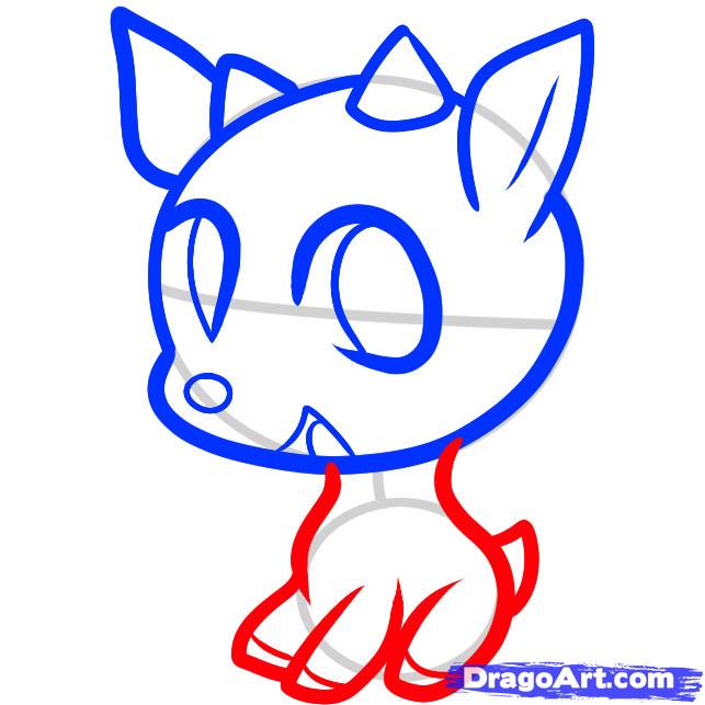 643x643 Draw Rudolph For Kids, Step