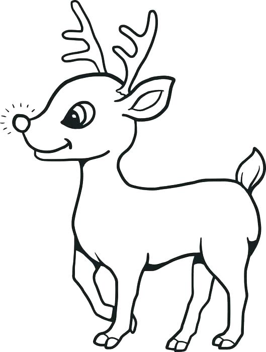 Rudolph The Red Nosed Reindeer Drawing | Free download on ClipArtMag