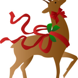 260x260 Reindeer, Deer, Drawing, Nose, Cartoon, Wildlife, Graphics