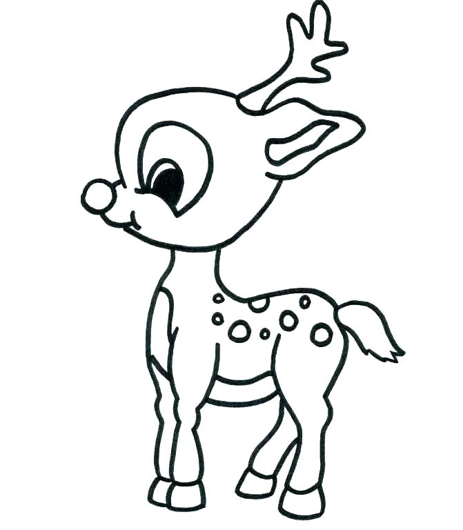 Rudolph The Red Nosed Reindeer Drawing Free download on ClipArtMag