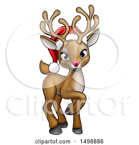450x470 Rudolph Reindeer Head Clipart