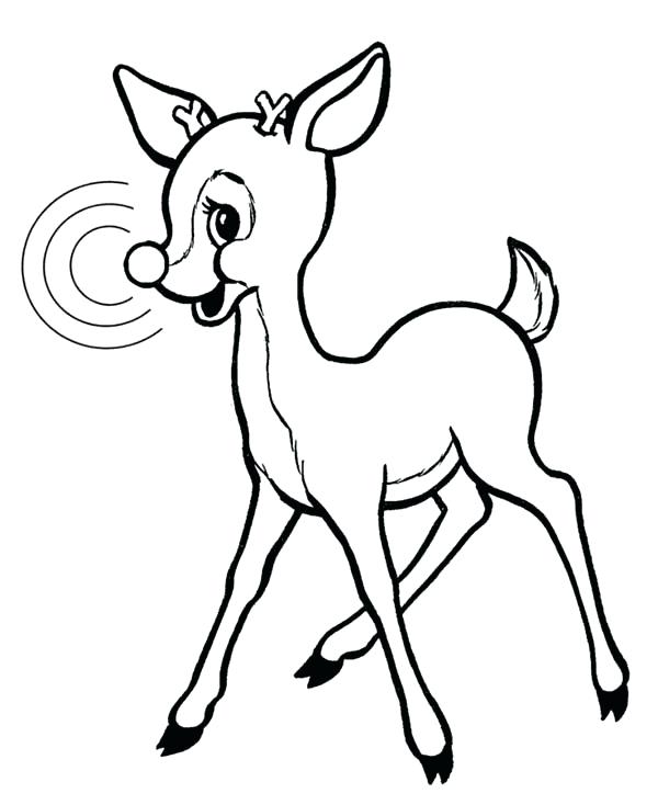 Rudolph The Red Nosed Reindeer Drawing | Free download on ClipArtMag