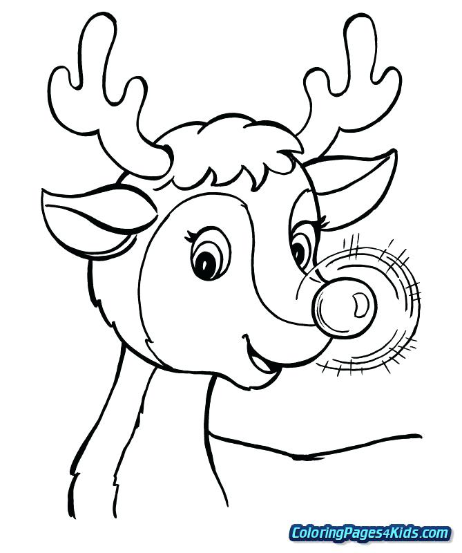 669x800 Christmas Coloring Pages Of Rudolph The Red Nosed Reindeer