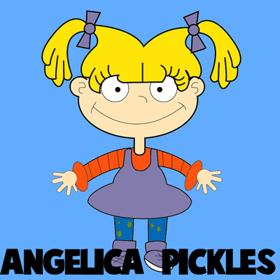 400x400 how to draw angelica pickles from rugrats with step