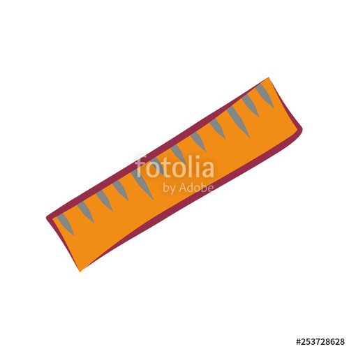 500x500 Simple Flat Vector Ruler Icon Three Color Clipart Ruler