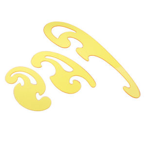 300x300 Pcs Yellow French Curve Ruler Drawing Template Stencil Ruler