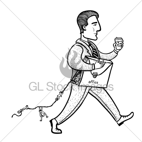 500x500 Run Away From The Office Gl Stock Images