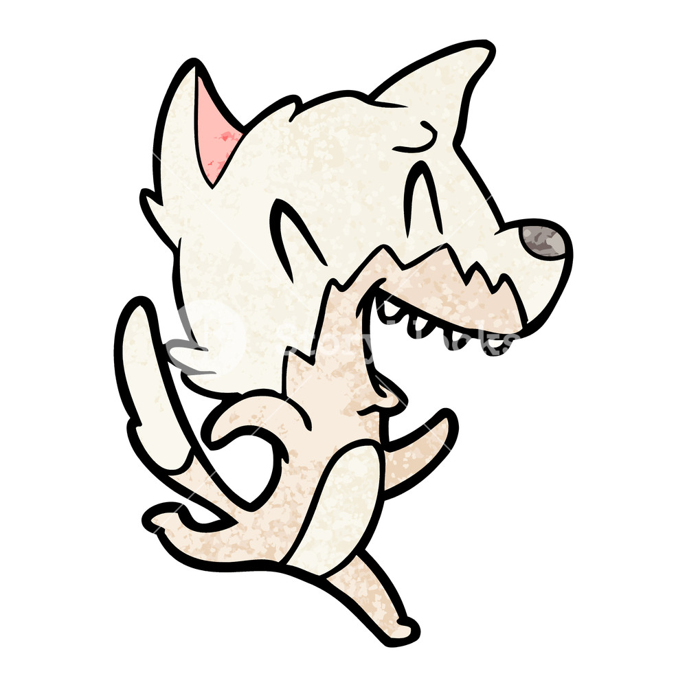 1000x1000 Laughing Fox Running Away Royalty Free Stock Image