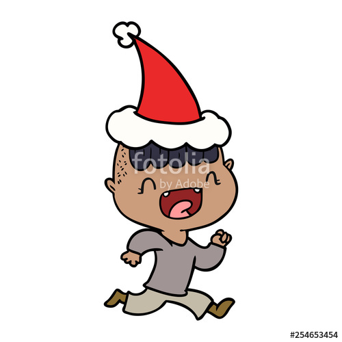 500x500 Line Drawing Of A Happy Boy Laughing And Running Away Wearing