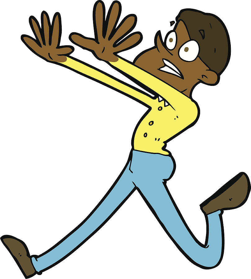 809x900 Cartoon Man Running Away Drawing