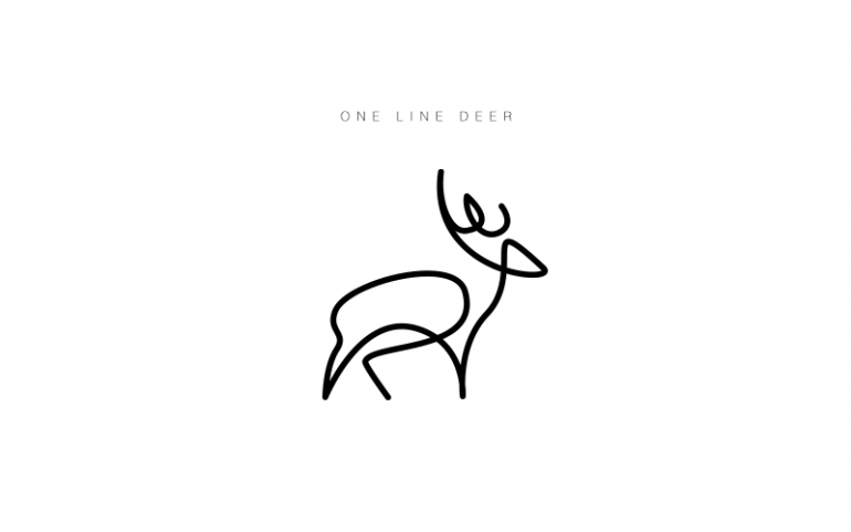 770x481 One Line Animal Logos Illustration One Line Animals, Animal