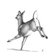 180x180 Running Deer Drawing