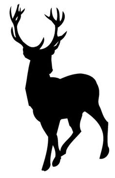 236x364 Running Deer Silhouette