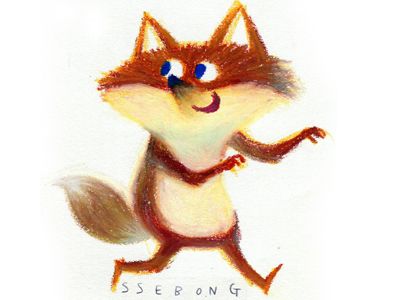 400x300 Run! In Foxes Fox Running, Fox Images, Art Pictures
