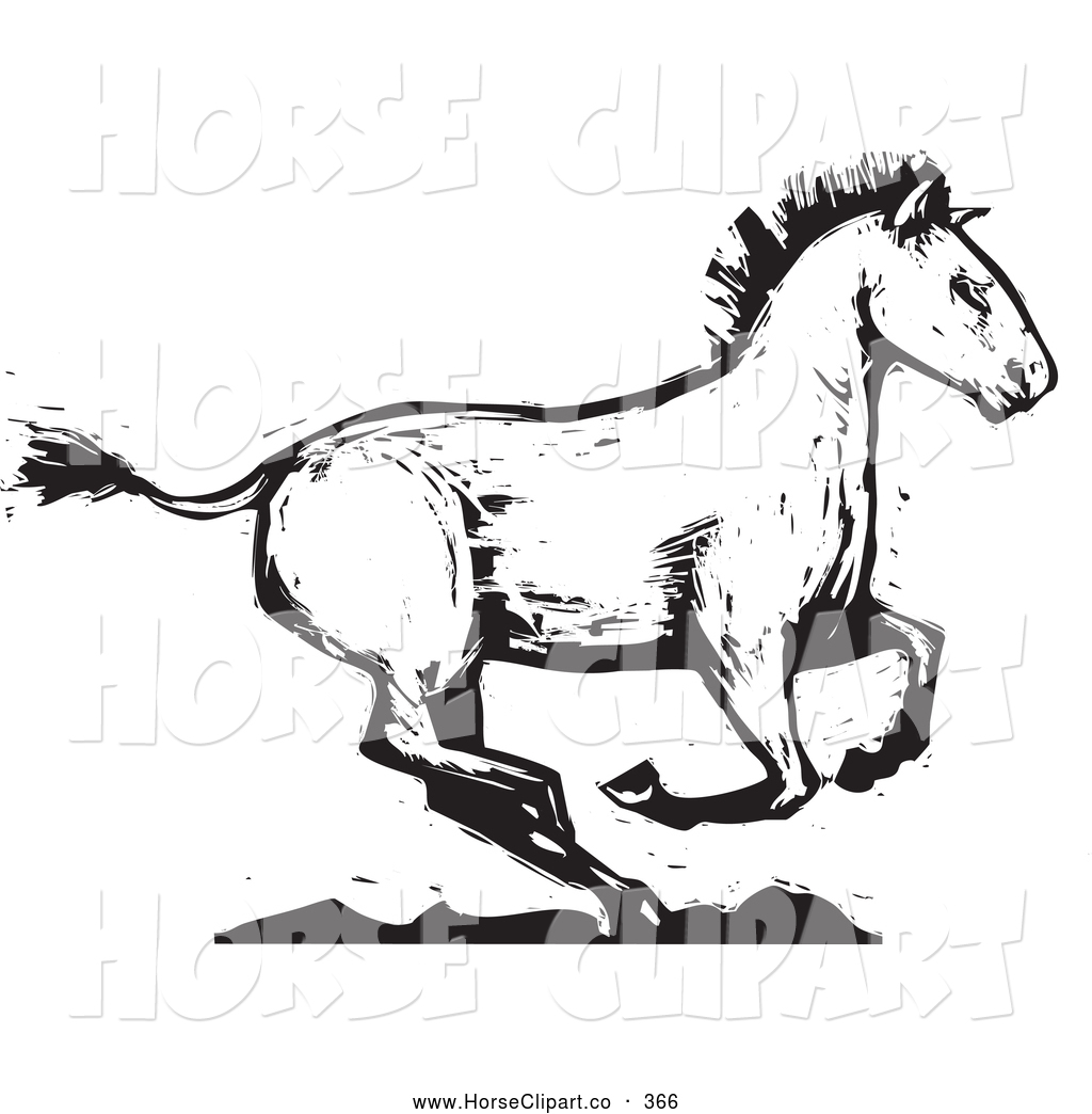 1024x1044 Cute Running Horse Clipart Black And White