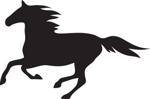 300x197 Running Horse Clipart Clipart Station