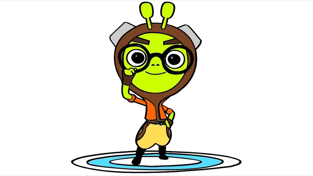 1280x720 Running Man Animation Drawing