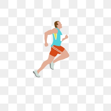 360x360 Girl Running Fitness Hand Drawing Running,morning Run,motion