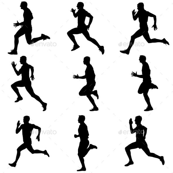590x590 Running Silhouettes