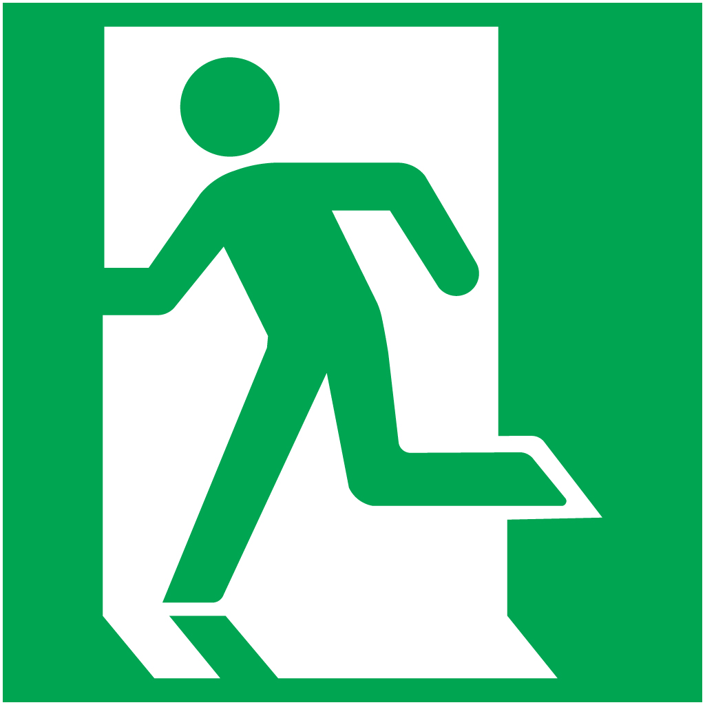 1024x1024 Running Man Left Symbol