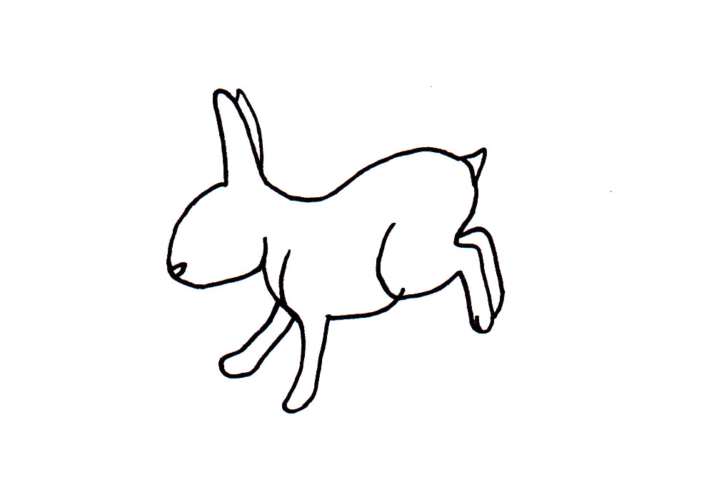 Running Rabbit Drawing Free download on ClipArtMag